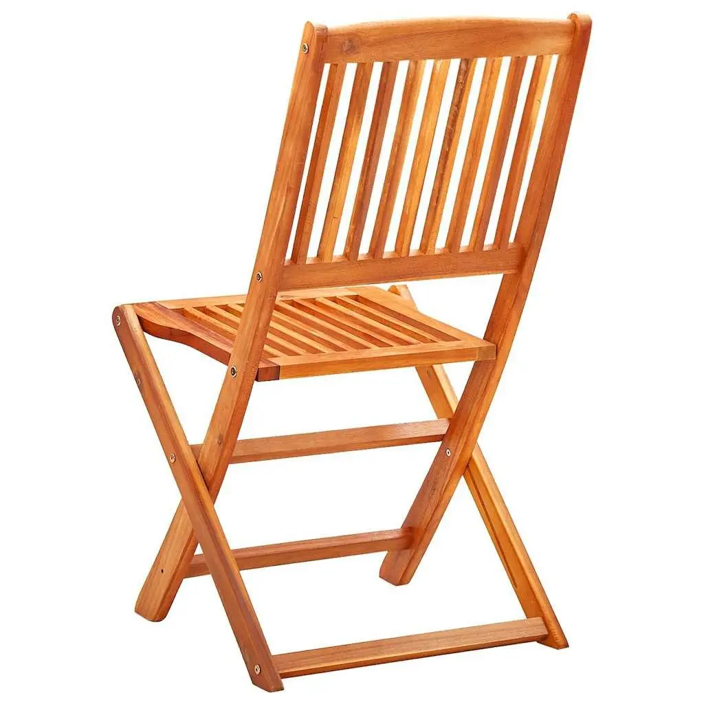 7 Piece Folding Outdoor Dining Set Eucalyptus Wood Garden Patio Table Chairs