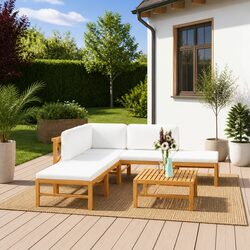 Compact and Stylish 6-Piece Garden Lounge Set