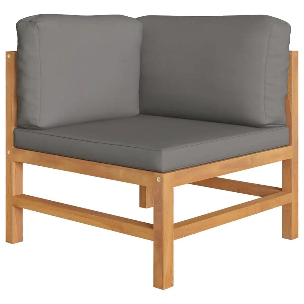 5-Piece Teak Outdoor Lounge Set with Cushions