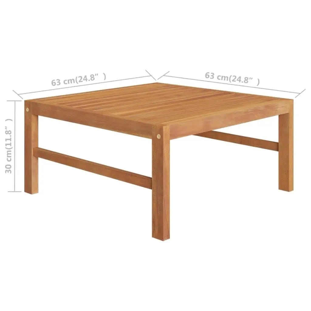 5-Piece Teak Outdoor Lounge Set with Cushions