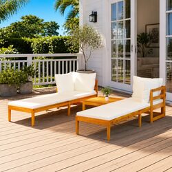 3 Piece Lounge Set for Outdoor Spaces