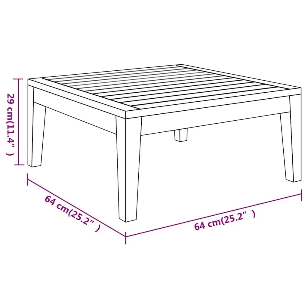 Garden Lounge Set 3 Piece Outdoor Patio Furniture with Cushions Acacia Wood