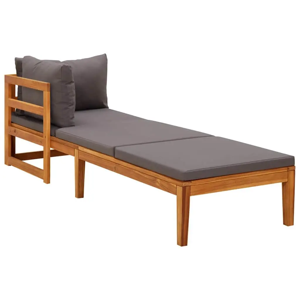 Garden Lounge Set 3 Piece Outdoor Patio Furniture with Cushions Acacia Wood