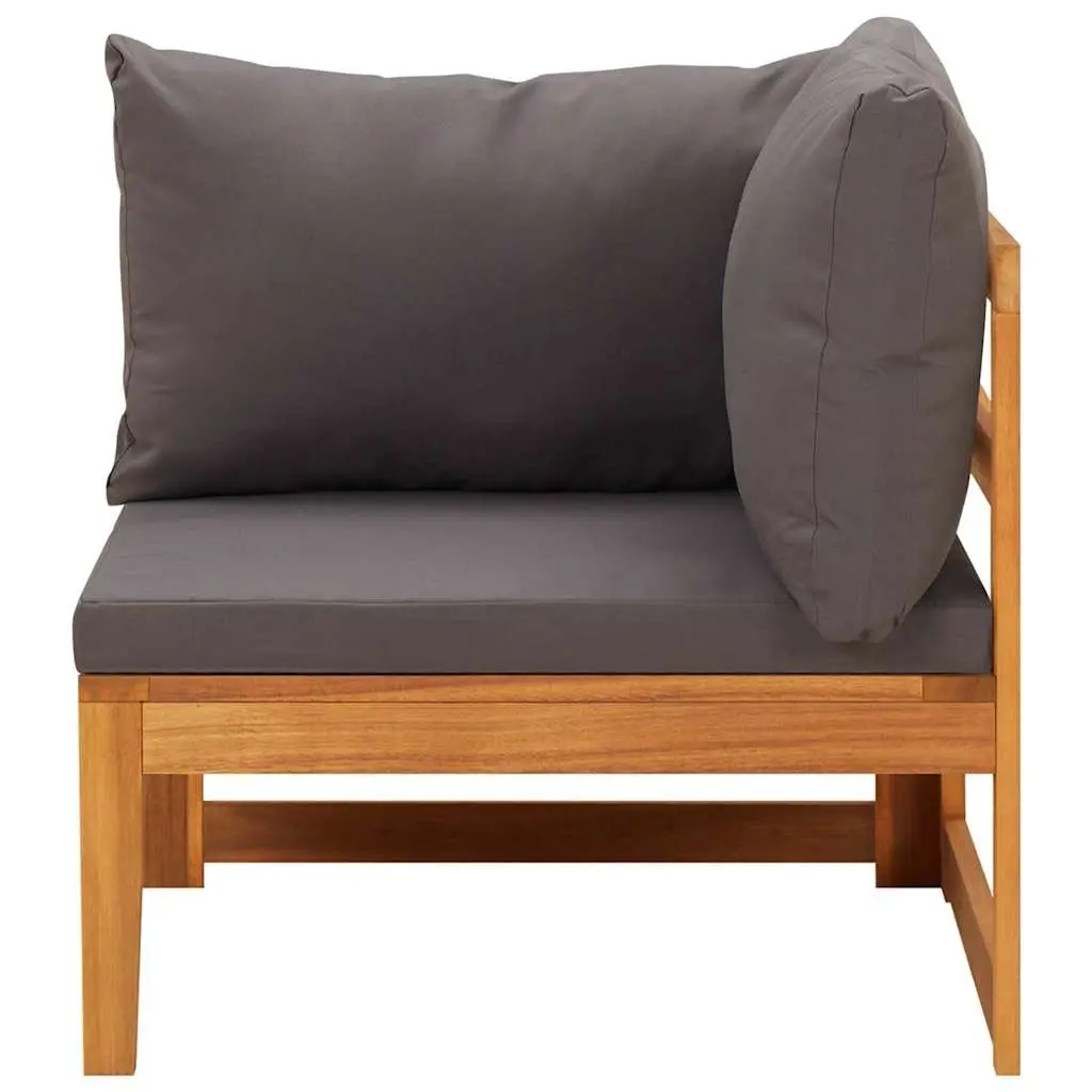 Garden Lounge Set 3 Piece Outdoor Patio Furniture with Cushions Acacia Wood