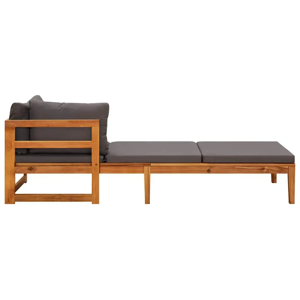 Garden Lounge Set 3 Piece Outdoor Patio Furniture with Cushions Acacia Wood