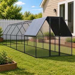 Compact and Strong Chicken Cage Run 2x10x2m