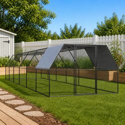Compact Outdoor Chicken Cage Run 3x12x2m