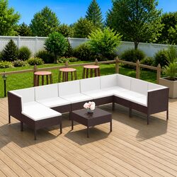 Confidently Stylish 9-Piece Outdoor Lounge Set