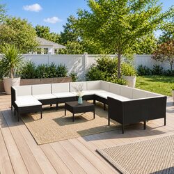 Quality 12 Piece Outdoor Furniture Set for Lounging
