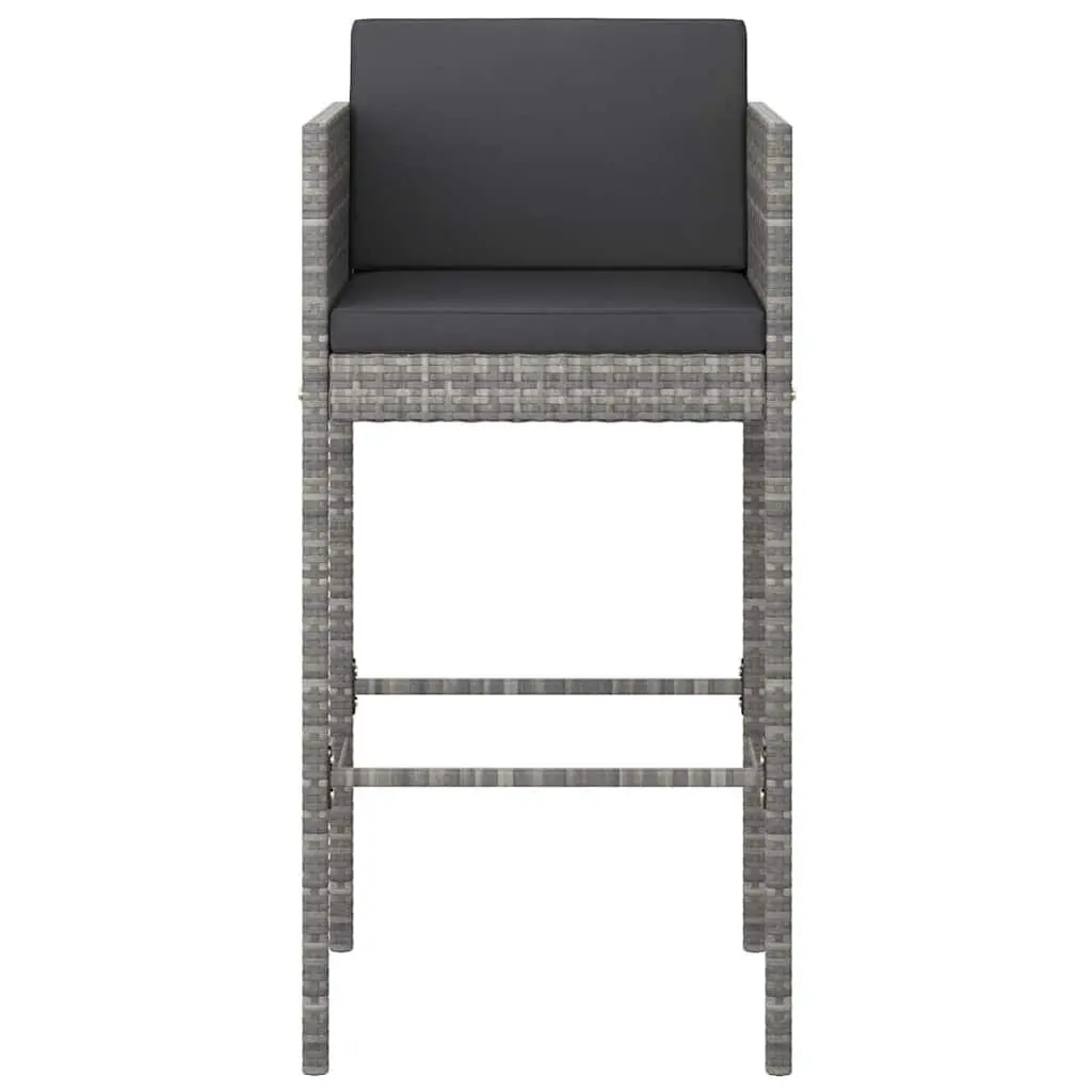 3 Piece Garden Bar Set with Cushions