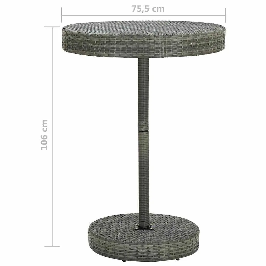 5 Piece Garden Bar Set in Grey