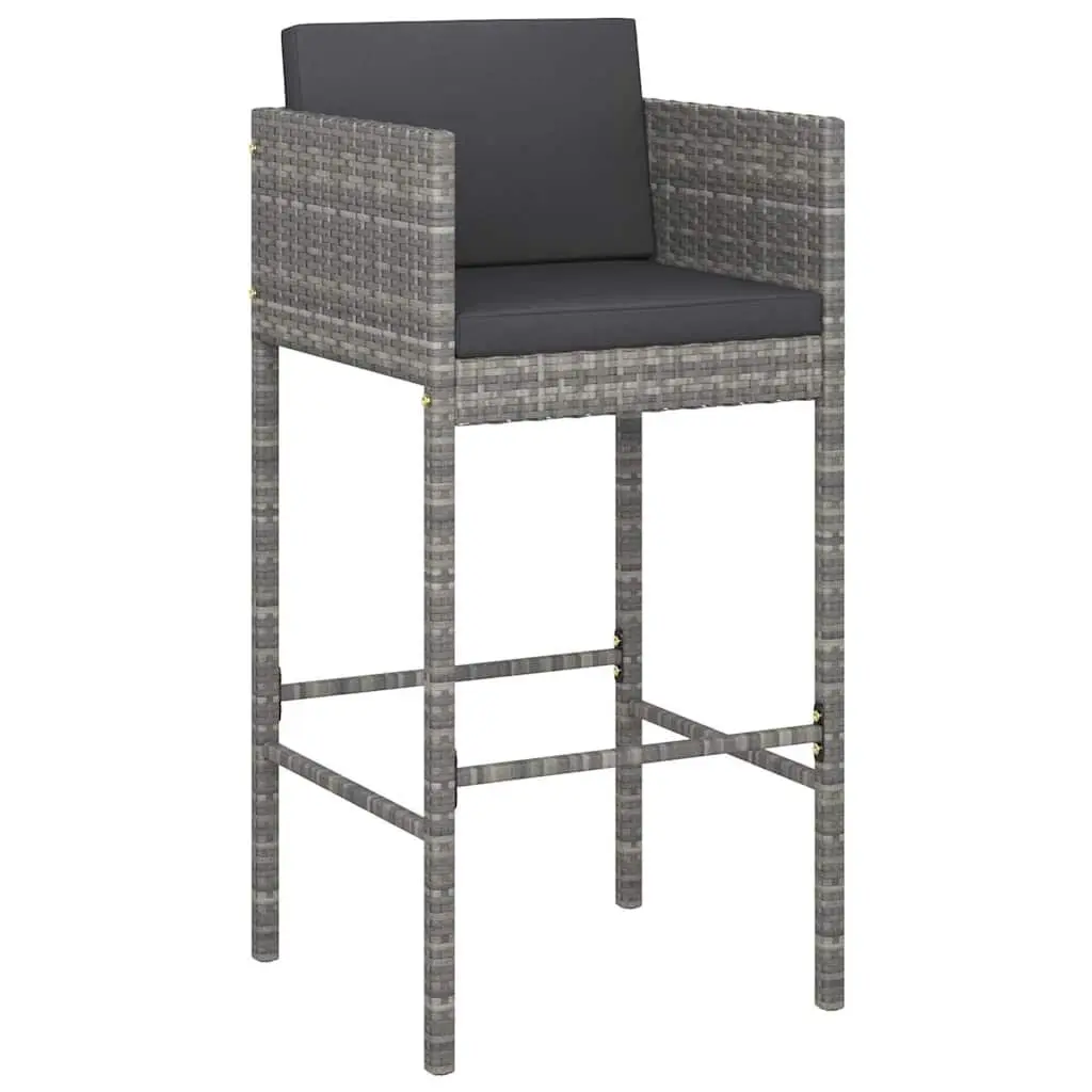 3 Piece Grey Bar Set for Outdoor Living