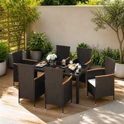 Concise and Durable 7 Piece Outdoor Dining Set