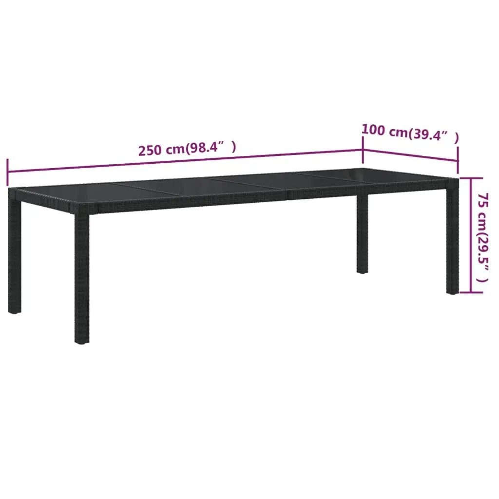 Outdoor Dining Set Grey 11 Piece Garden Furniture Poly Rattan Steel Frame