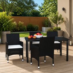 Compact 5 Piece Garden Dining Set for Any Space