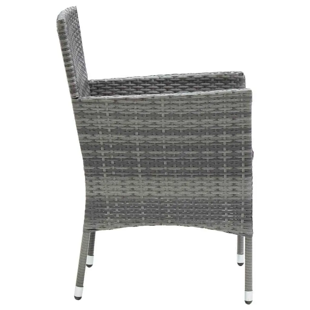 Garden Dining Set 7 Piece Outdoor Furniture Poly Rattan Table Chairs Cushions