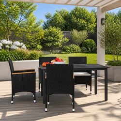 5 Piece Garden Dining Set: Compact and Stylish
