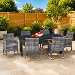 Compact and Durable 7 Piece Garden Dining Set