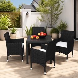 5 Piece Outdoor Dining Set with Comfort and Durability
