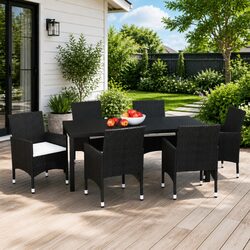 Compact and Reliable 7 Piece Garden Dining Set