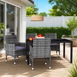 Compact and Efficient 5 Piece Garden Dining Set