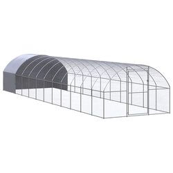 Compact Chicken Coop 3x12x2m with Galvanised Steel