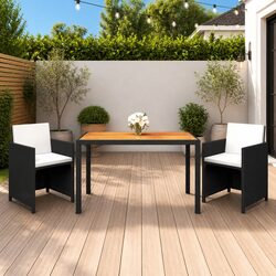 Compact 3 Piece Dining Set for Outdoor Living