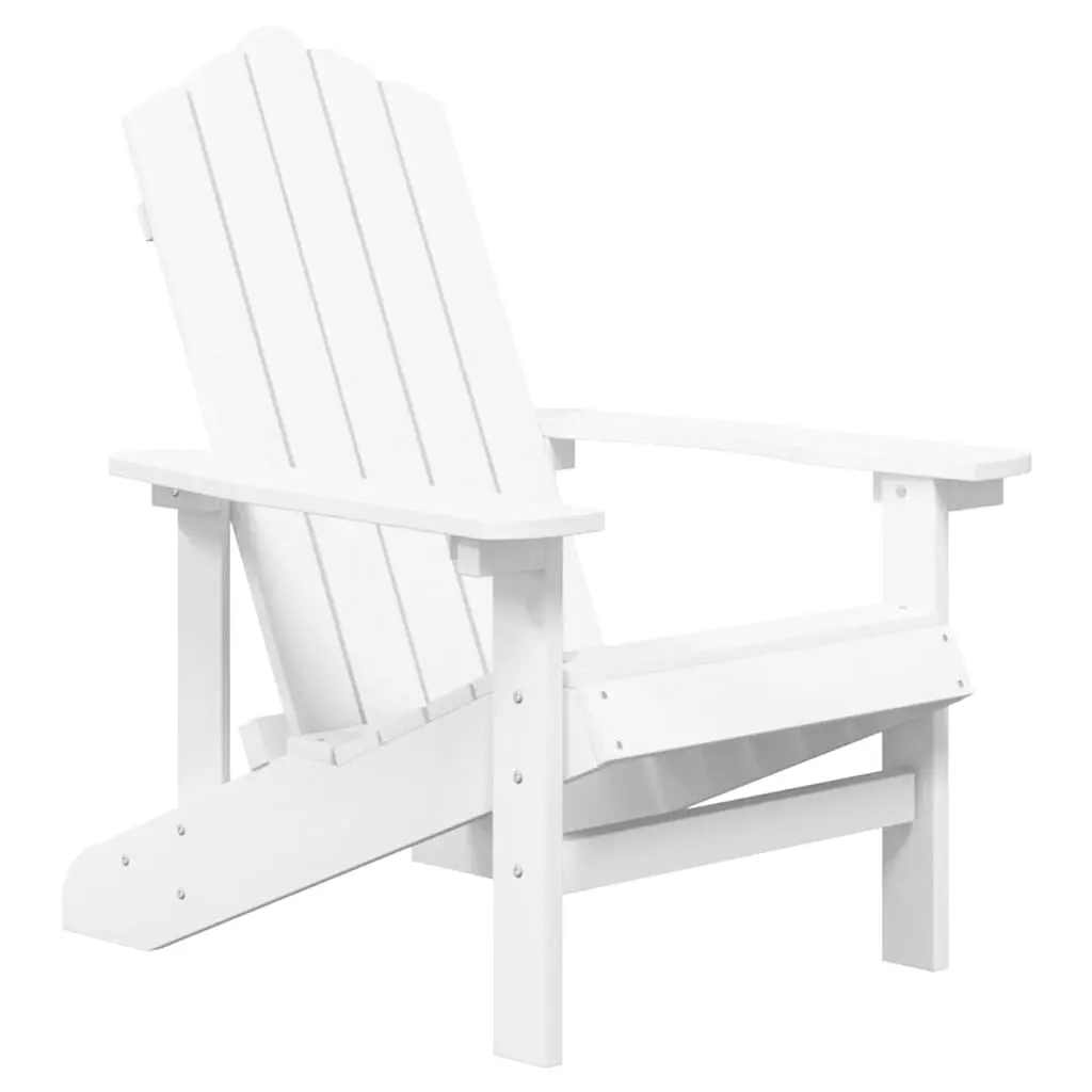 White Adirondack Chair with Table