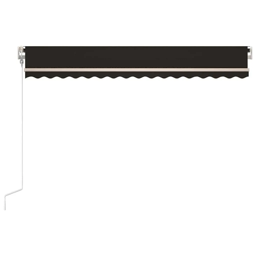 Automatic Retractable Awning Anthracite 450x300cm UV and Water Resistant Adjustable Angle and Height