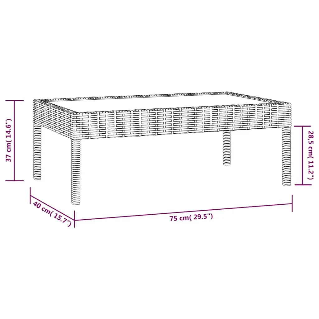 8 Piece Garden Lounge Set Black Poly Rattan Outdoor Furniture Patio Sofa with Cushions