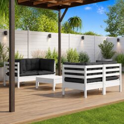 Compact and Cozy 5 Piece Lounge Set for Outdoor Relaxation