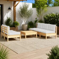 Compact Garden Lounge Set with Comfort and Style