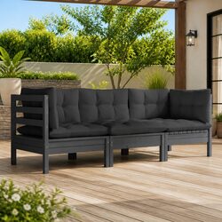 3-Seater Garden Sofa: Stylish and Modular Outdoor Seating