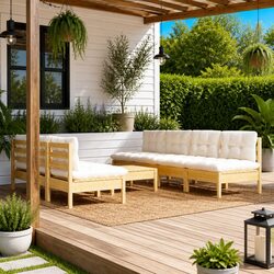 8-Piece Garden Lounge Set for Outdoor Enjoyment
