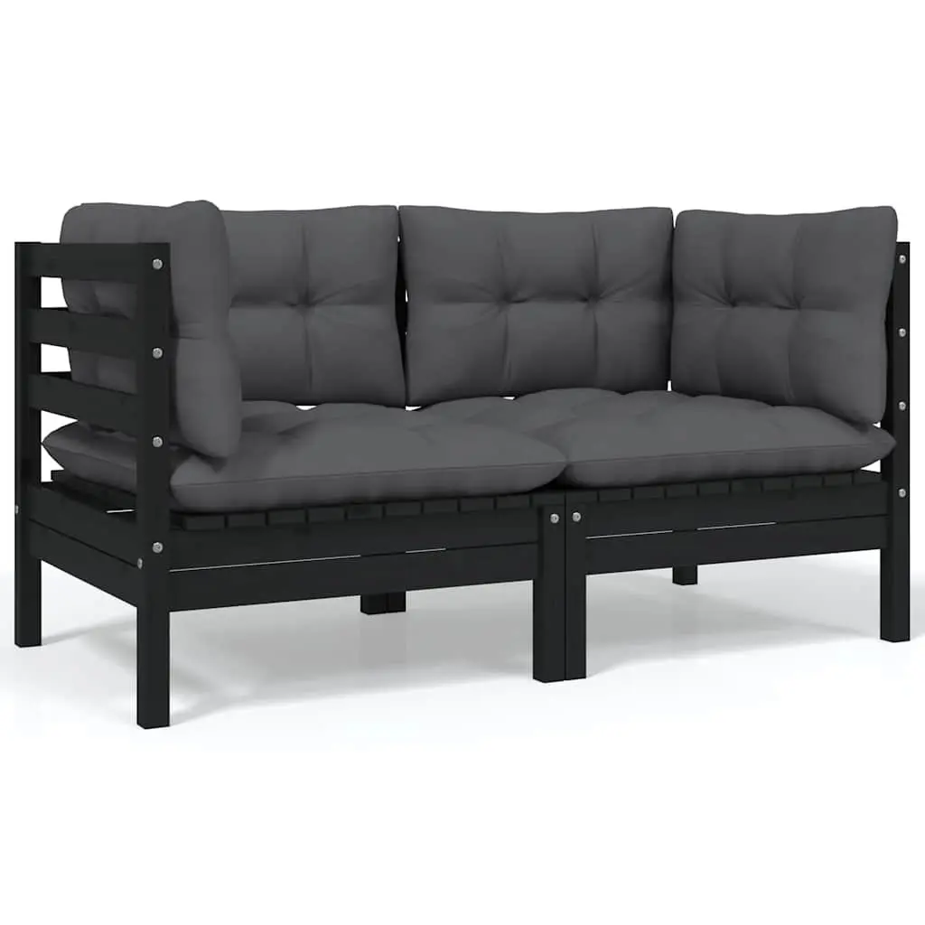 Garden Lounge Set 8 Piece Outdoor Patio Furniture with Cushions Solid Pinewood