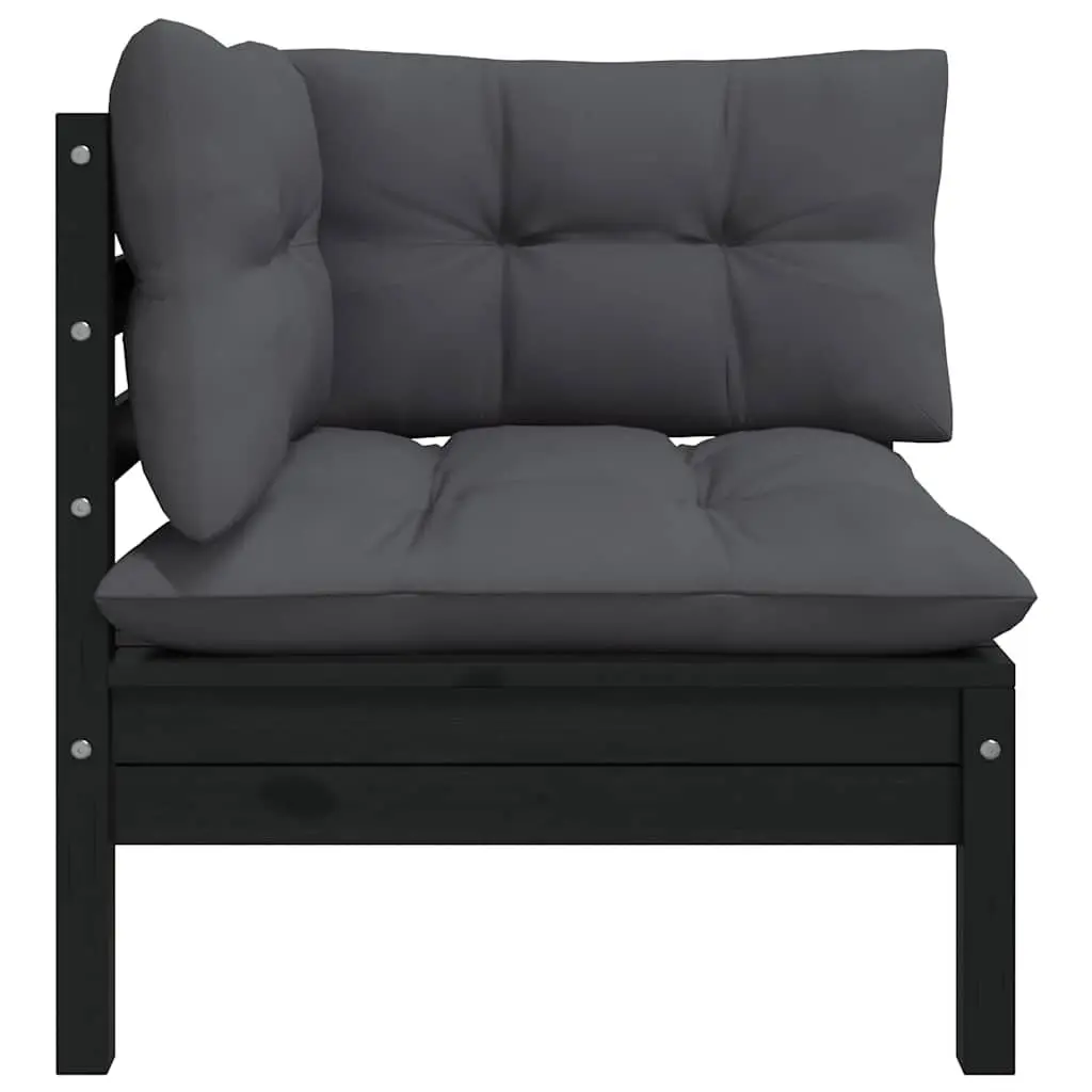 Garden Lounge Set 8 Piece Outdoor Patio Furniture with Cushions Solid Pinewood