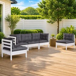 Concise and Reliable 5-Piece Garden Lounge Set