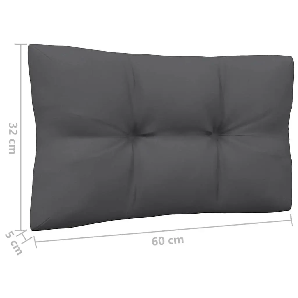Garden Lounge Set 6 Piece Outdoor Furniture Patio Seating with Cushions Black