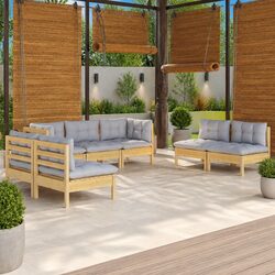 Compact and Reliable 7-Piece Outdoor Lounge Set