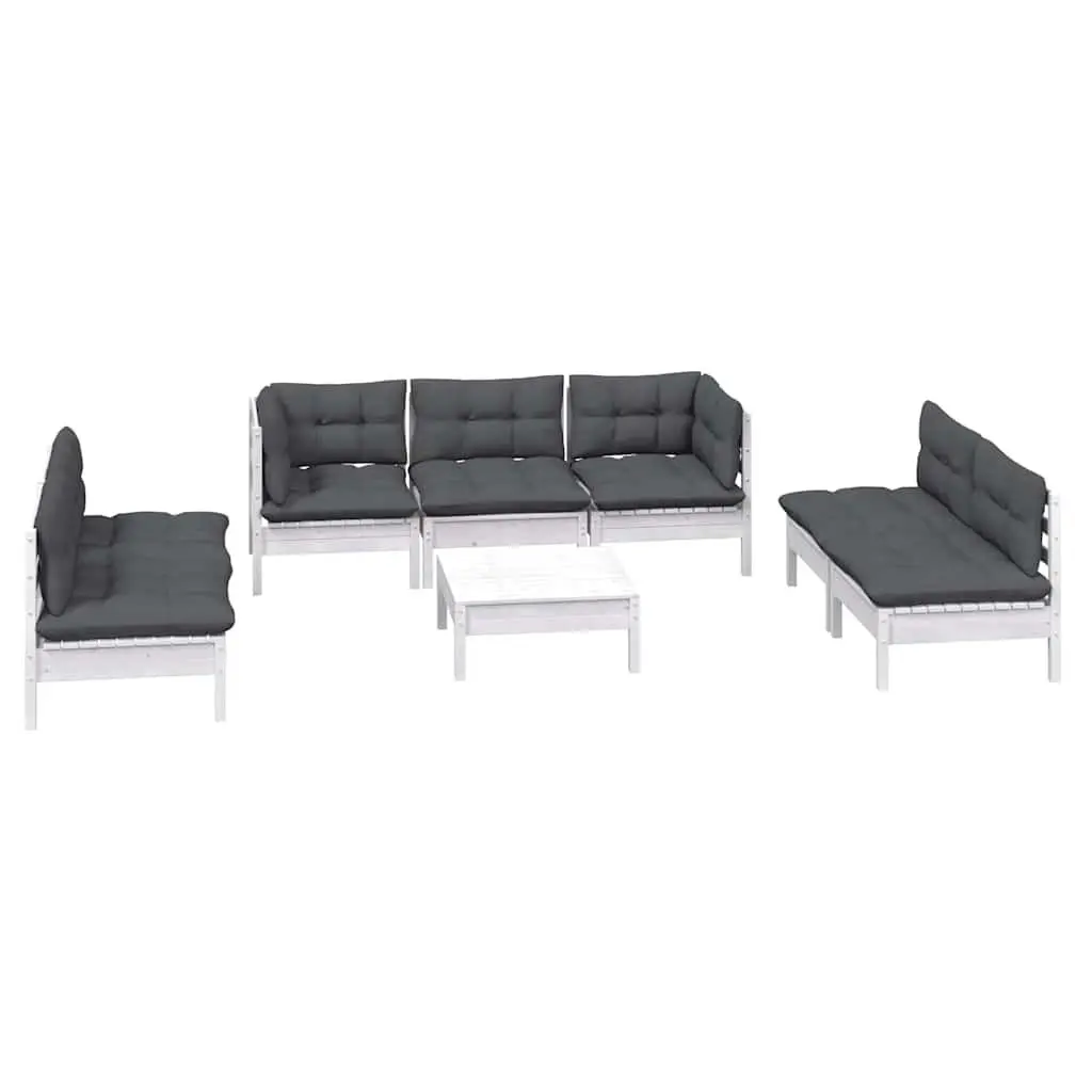 Garden Lounge Set 8 Piece Outdoor Patio Furniture with Cushions Modular