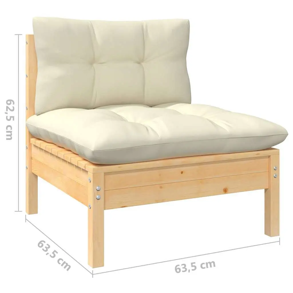 Garden Lounge Set 9 Piece Outdoor Patio Furniture with Cushions Modular