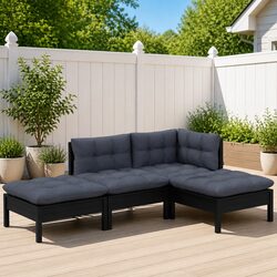 4 Piece Modular Lounge Set – Perfect for Outdoor Spaces