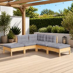5 Piece Garden Lounge Set for Relaxation