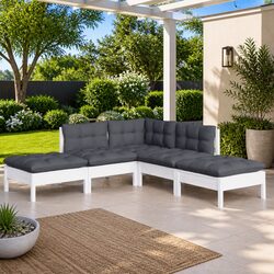 Compact and Reliable 5 Piece Lounge Set for Outdoors