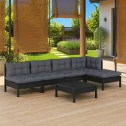 Efficient 6-Piece Modular Lounge Set for Outdoor Comfort