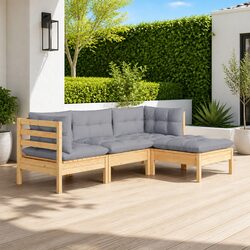 4-Piece Outdoor Lounge Set for Relaxation