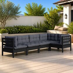 Quality 5-Piece Garden Lounge Set with Cushions