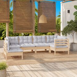 Sturdy 6 Piece Garden Lounge Set for Outdoor Enjoyment
