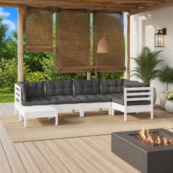 Compact and Stylish 6-Piece Outdoor Lounge Set