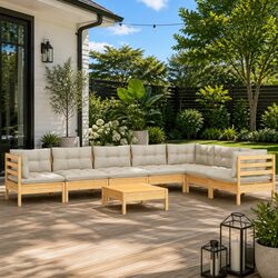 8-Piece Garden Lounge Set - Quick and Stylish